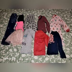 Toddler Girl Clothes Bundle * 10 Pieces * Size 4 /5 * Jeans * Shorts * Dress *